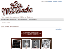 Tablet Screenshot of lamarande.fr